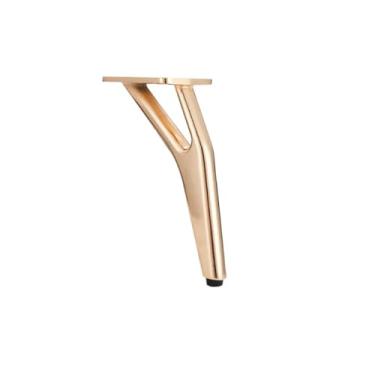Imagem de Light luxury metal furniture cabinet feet, suitable for TV cabinets, sofas, bedside tables, versatile style, stable and non-slip, sturdy and durable（4ps）(Gold,9.8cm/3.85in*15cm/5.9in)