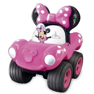 Imagem de Brinquedo Carro Fofomóvel Minnie Rosa em Vinil Fácil de Lavar +4 meses