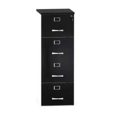 Imagem de Arquivo 04 Gavetas P25 Pandin 1,30 M Preto e Branco