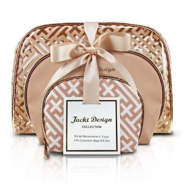 Imagem de Kit De Necessaire Com 3 Peças Diamantes Jacki Design Dourado