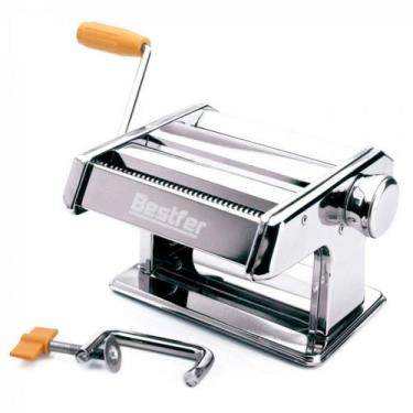 Imagem de Bestfer Máquina de Macarrão Massa Caseira Pastel Profissional Inox com