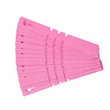 Imagem de etiquetas de estaca de jardim de berçário,Etiquetas de plantas, etiquetas de jardim de sementes de 100 peças, etiquetas de jardim à prova d'água, (Pink)