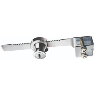 Imagem de Fechadura Vitrine Pacri Trava Jacaré Freezer 140Mm Vidro Seg - AGS