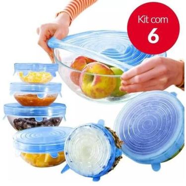 Imagem de Kit Tampas De Silicone - 6 Peças - Bc Bora Colega Shop