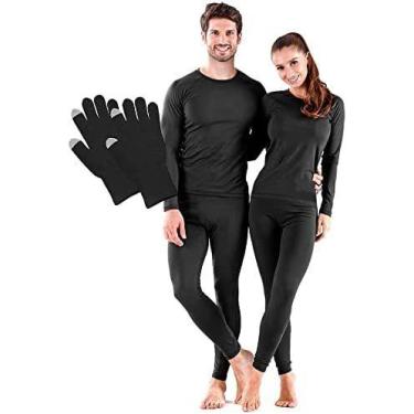 Imagem de Kit Frio Roupa Termica Segunda Pele Confortável com Luva Touch Screen 