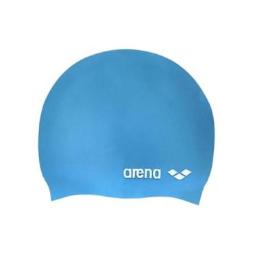 Imagem de Touca Para Natação Junior Classic Logo Silicone Arena, Azul celeste
