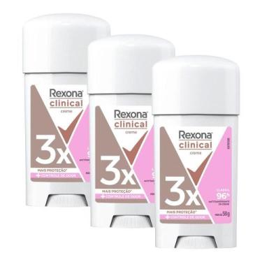 Imagem de Kit 3 Desodorantes Rexona Clinical Classic 58g