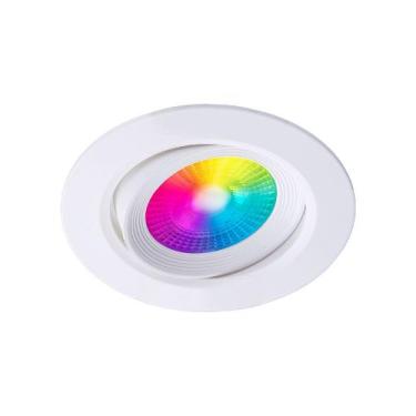 Imagem de Spot Led Taschibra Smart Redondo Embutir Wi-Fi Tek MR16 5W RGB Bivolt