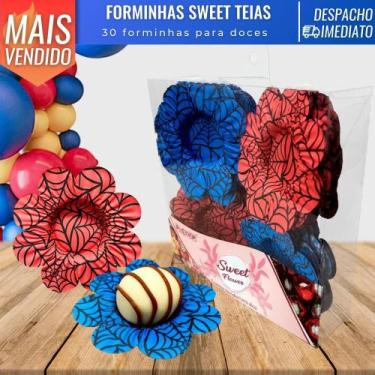 Imagem de Forminhas Doces Sweet Papel Teias Festas Aniversário Casamento Decoraç