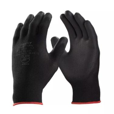 Imagem de Luva Pu Flextactil Preta Danny Ca 29014 Multiuso Epi, P