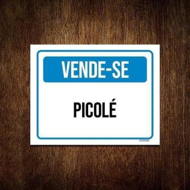 Imagem de Kit 5 Placas Sinalização Vende-Se Picolé ul - Sinalizo