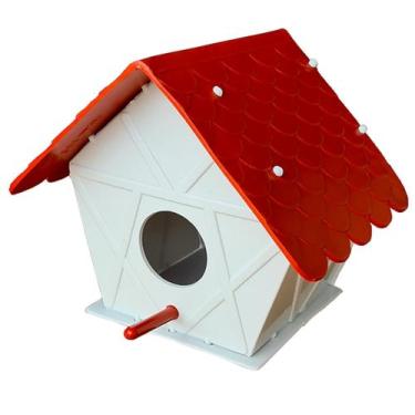 Imagem de Casa para pássaros kit com 5 casinha para passarinho plástico - JR Inj
