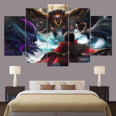 Imagem de Quadro Decorativos League of Legends com 5 peças - NEYRAD