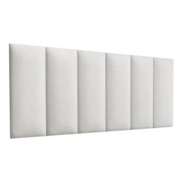 Imagem de Cabeceira Modular E Box 20x60 Em Material Sintético Branco - Sonho Cam