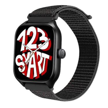 Imagem de Pulseira de Nylon compatível com GTS 4 A2168 / GTS4 Mini A2176 - Preto