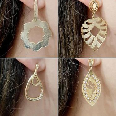 Imagem de Semi Joias Banhadas A Ouro Para Revenda Kit 8 Peças - Jady Joias