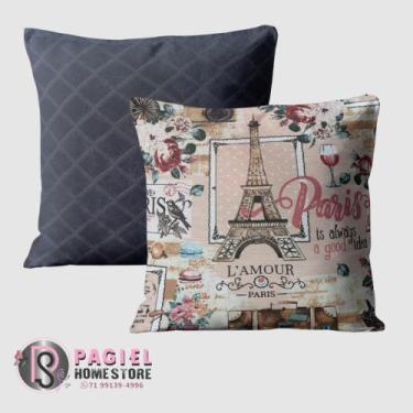 Imagem de Kit Com 2 Capas P/ almofada  40cmx40cm - Pagiel HomeStore