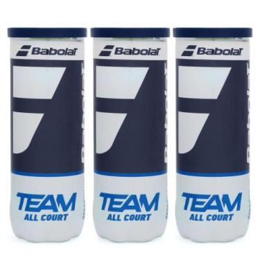 Imagem de Bola de Tênis Babolat Team All Court Pack com 3 Tubos