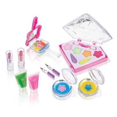 Imagem de Paleta de Sombras C/ Gloss E Batom Diamond Maquiagem Infantil Make Up 