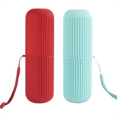 Imagem de Porta Escova De Dente Estojo Multiuso Para Viagem 2 Unidades - Ladiv, 