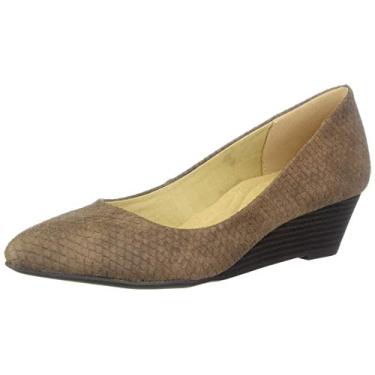 Imagem de Chinese Laundry Alyce Pump feminino, Cobra marrom, 37