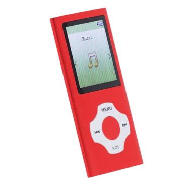 Imagem de Mp3 Player Tela Colorida Mp4 Player para Música, Pequeno Suporta Imagens Mp4 Player de Vídeo para 5.0, Mp3 Portátil Mp4 Players (Vermelho)