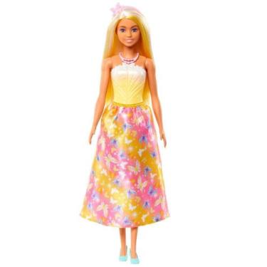 Imagem de Barbie Fantasia Donzelas Vestidos de Sonho Amarelo - Mattel