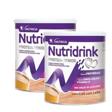 Imagem de Kit 2 Nutridrink Protein Sênior Sabor Café com Leite 750g