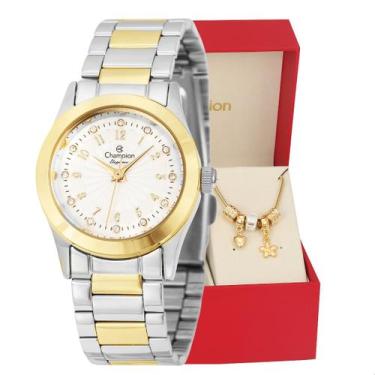 Imagem de Relógio de Pulso Feminino Champion Bicolor Mini CF24000S + Pulseira Be