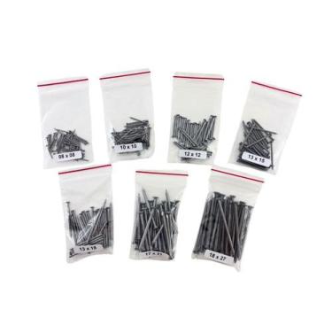Imagem de Kit Home 250 Pregos Com Cabeça - 7 medidas - Kit Parafusos