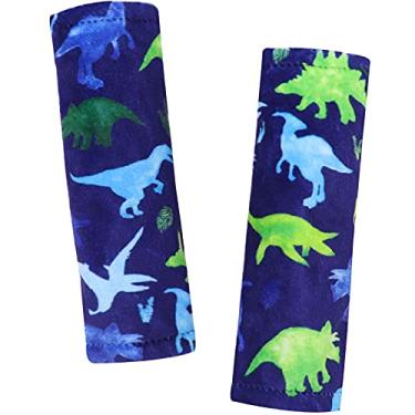 Imagem de Capa de alça de bebê, capa de alça de carrinho de bebê, capas de alça de assento de carro de dinossauro, almofadas de ombro para assento de carro, pacote com 2, estampa aquarela, para bebês e meninas