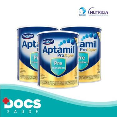 Imagem de Fórmula Infantil Aptamil ProExpert Pre Transition 400gr Danone KIT 03 