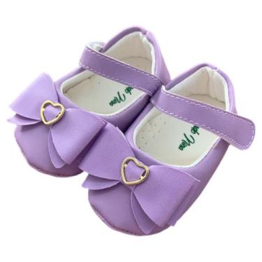 Imagem de Sapato De Bebe Menina com Laço e detalhe coração - Mundo Nina Kids, M 