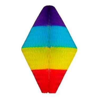 Imagem de Balão Oriental 680 MM - Enfeite Papel de Seda - Colmeia - 1 Unidade - 