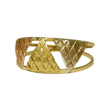 Imagem de Anel Em Ouro 18k 750 3 Triângulos, 16