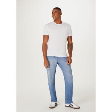 Imagem de Calça Jeans Básica Masculina Reta - Hering, 044, Azul médio