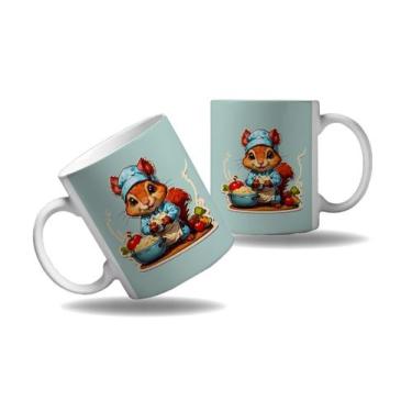 Imagem de Caneca Presente Esquilo Cozinheiro Chefes Cozinha Profissão - Enjoy Sh