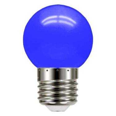 Imagem de Lâmpada Bolinha 7w Incandescente E-27 Azul 127v - BRASFORT