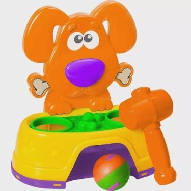 Imagem de Brinquedo Didático Infantil Mesa De Bater Martelo Bate Dog - JXP Brink