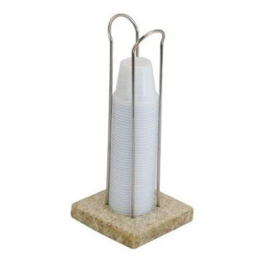 Imagem de Porta Copo Dispenser De Mesa Em Granito Para Copos De Cafe - JSN