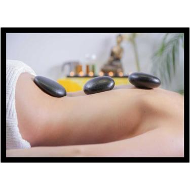Imagem de Quadro Decorativo Medicina Magnetoterapia Massagem Com Moldura RC046 -