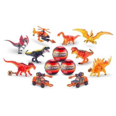 Imagem de Dino Strike Bola 5 Surpresas Dinossauros e Acessórios - Xalingo