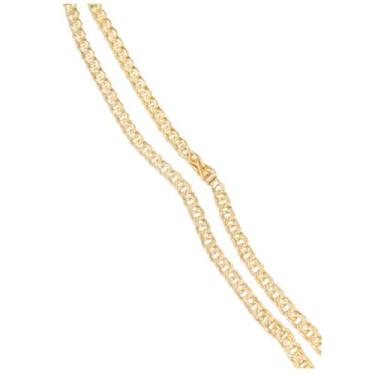 Imagem de Corrente Friso Fecho Gaveta 6mm 40G Banhado a ouro 18k - A.R Variedade