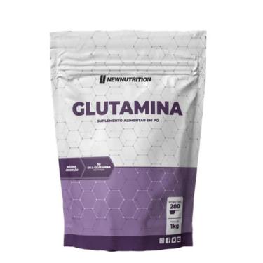 Imagem de Glutamina em Pó 100% L-glutamina New Nutrition 1kg, Sem Sabor