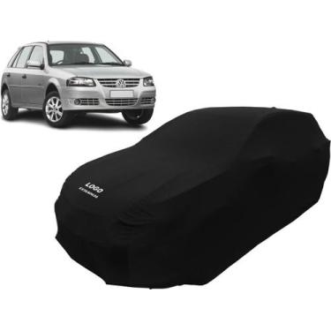 Imagem de Capa Para Cobrir Carro Volks Gol G4 Power Tecido Helanca - Mz, Preta