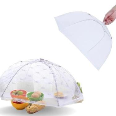 Imagem de Tela Protetora de Alimentos Mosquiteiro 33 cm Tule retrátil Telado Con