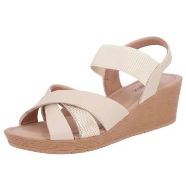 Imagem de Sandalia Anabela Media Conforto Usaflex