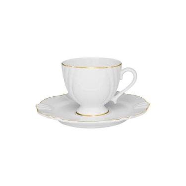 Imagem de Xícara Para Café Com Pires Em Porcelana Soleil 75ml Oxford Victoria