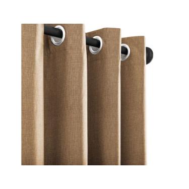 Imagem de Kit Cortina Rústica 3,00m x 1,60m Completo Varão 19mm Instalação Fácil