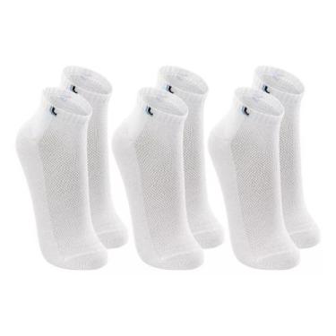 Imagem de Kit 3 Pares De Meias Lupo Sport Cano Curto Branco Algodão, 41-44, Bran